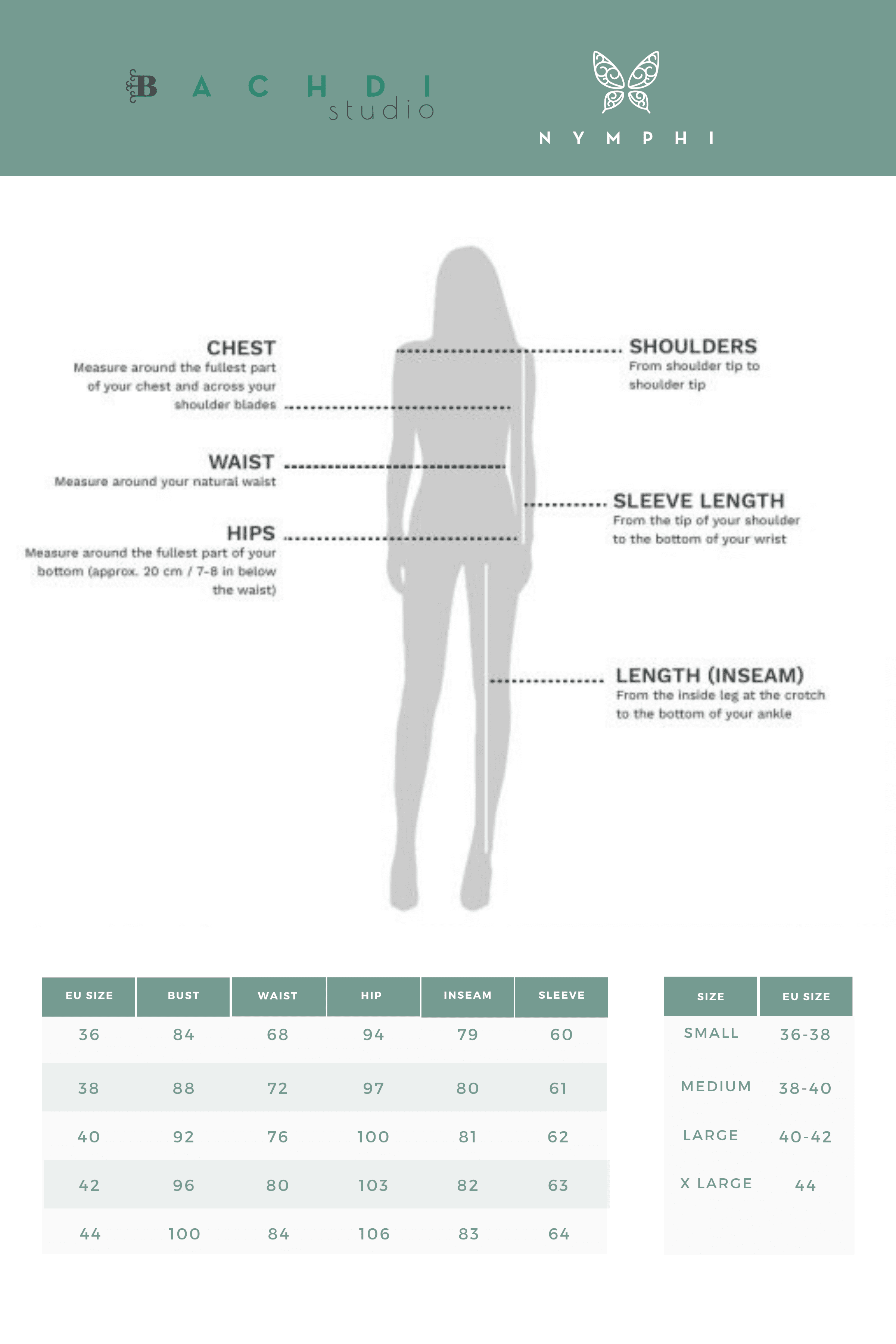 Women's Sizes Nymphi & Bachdi